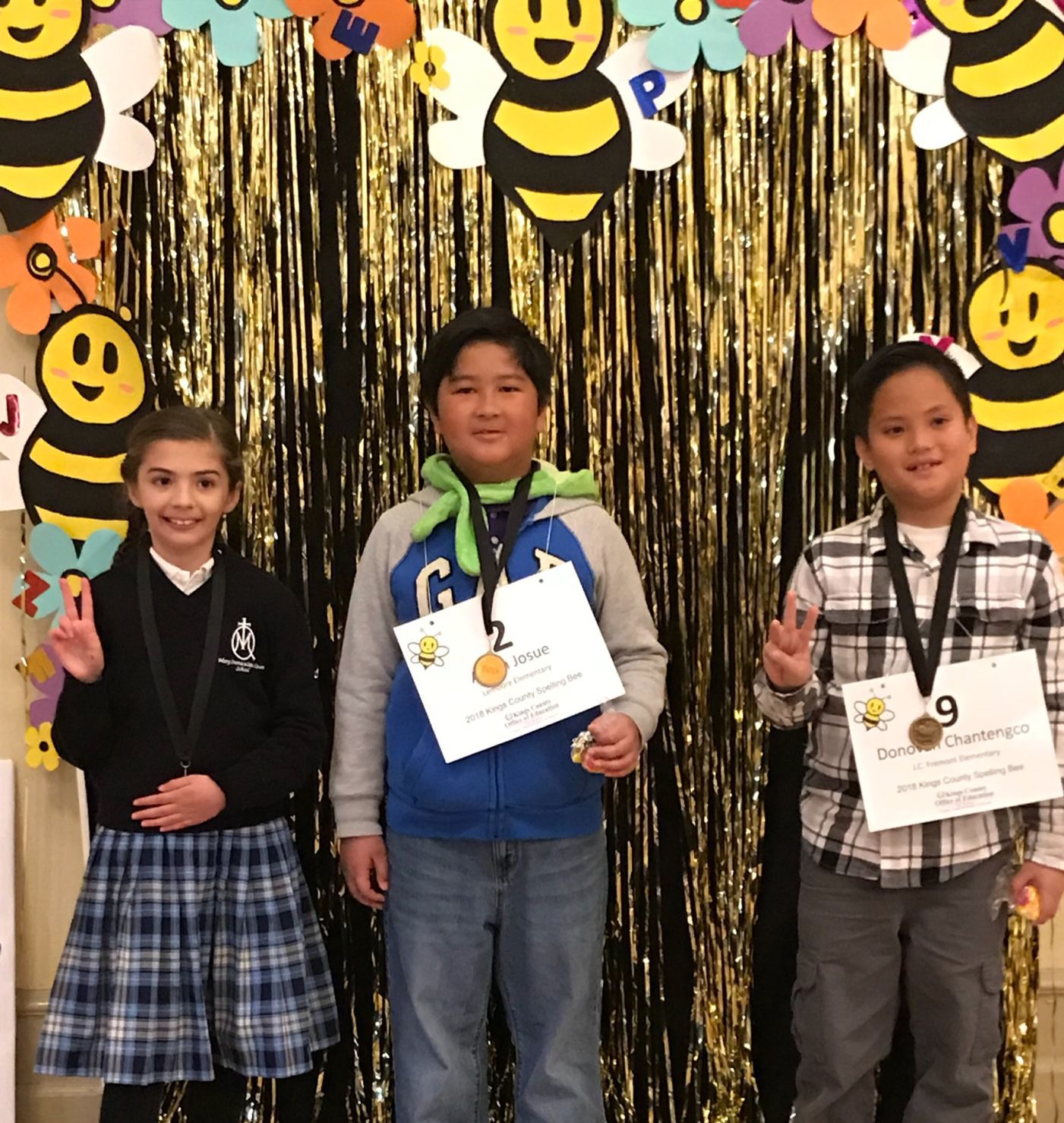 3rd grade spelling bee winners